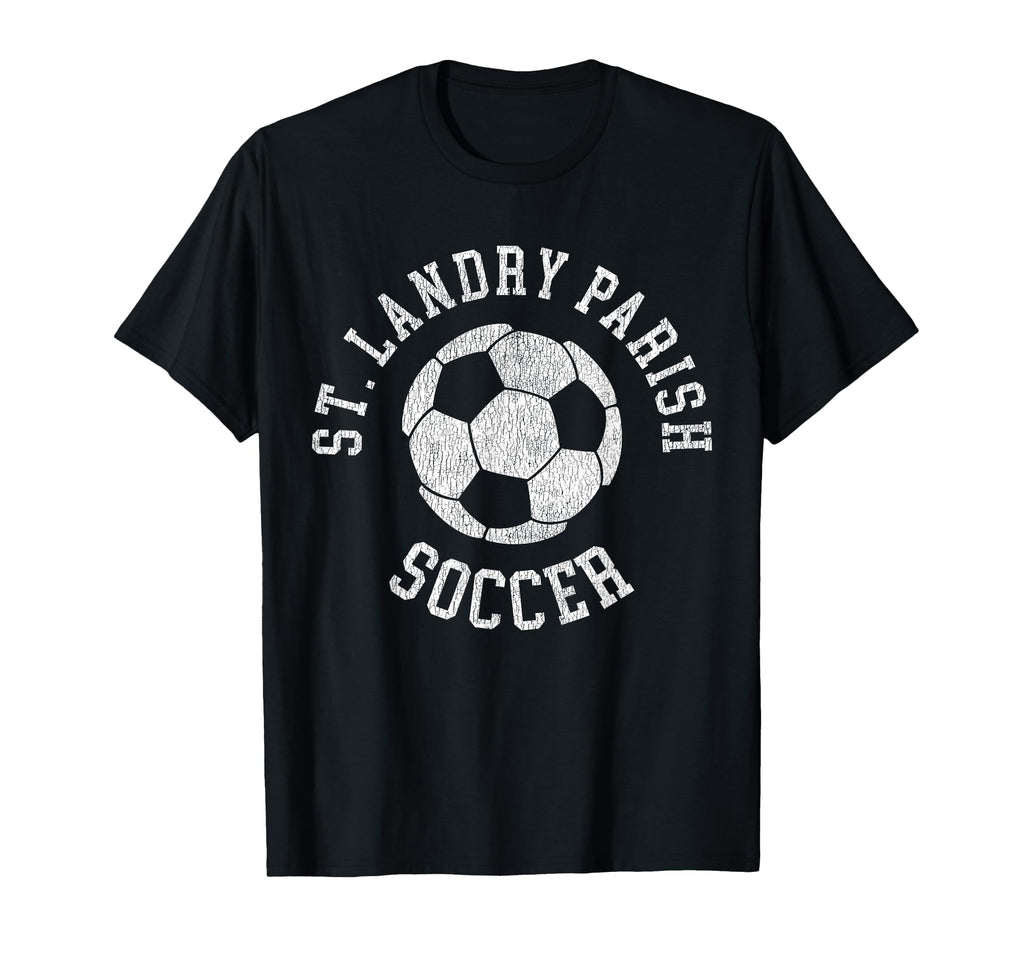 St Landry Parish Soccer Distressed 90S T-Shirt - Aesthetic Graphic Unisex - T-Shirt, Sweatshirt, Hoodie
