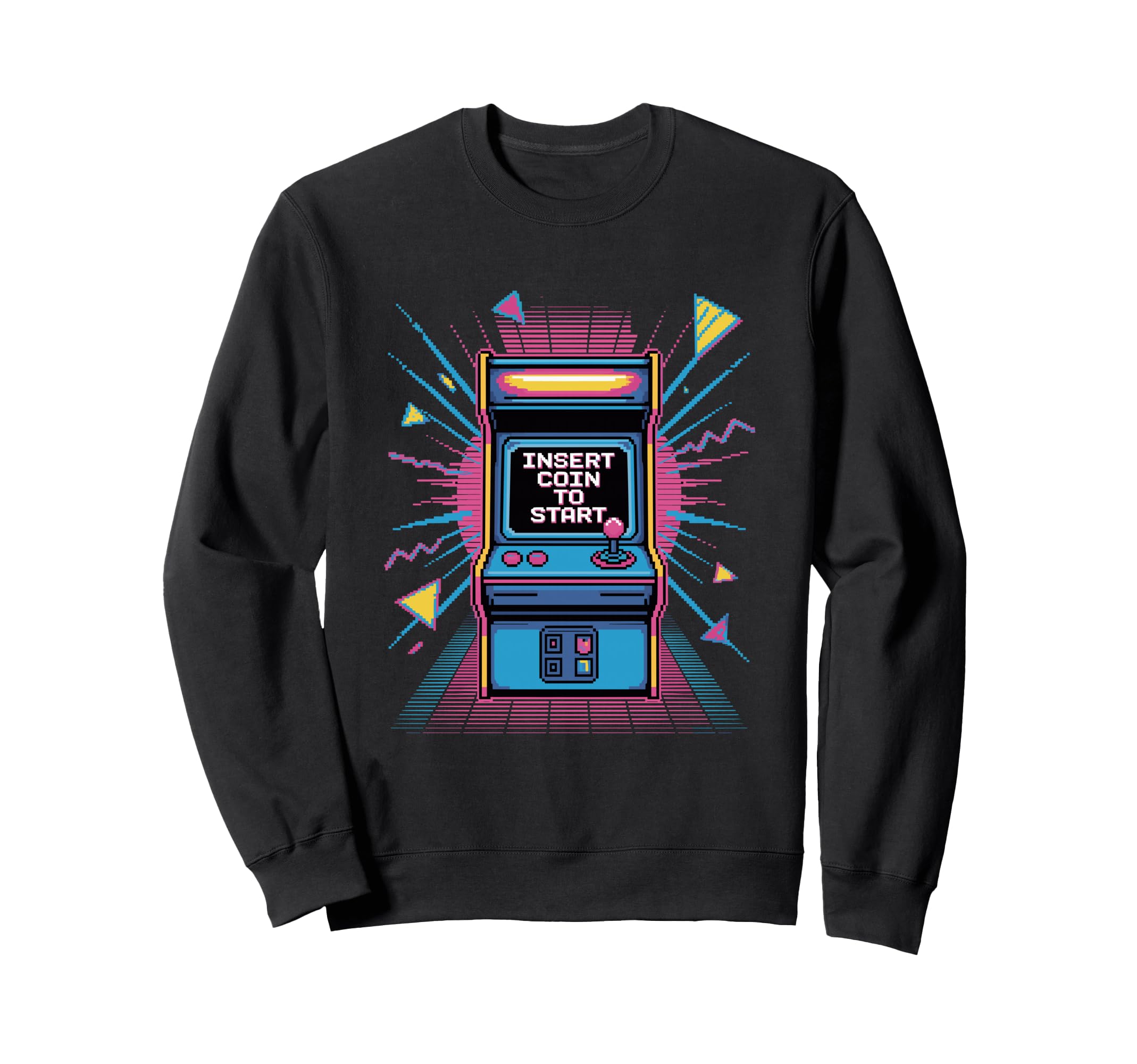 Insert Coin To Start Arcade Machine Sweatshirt - Streetwear Style Unisex - T-Shirt, Sweatshirt, Hoodie