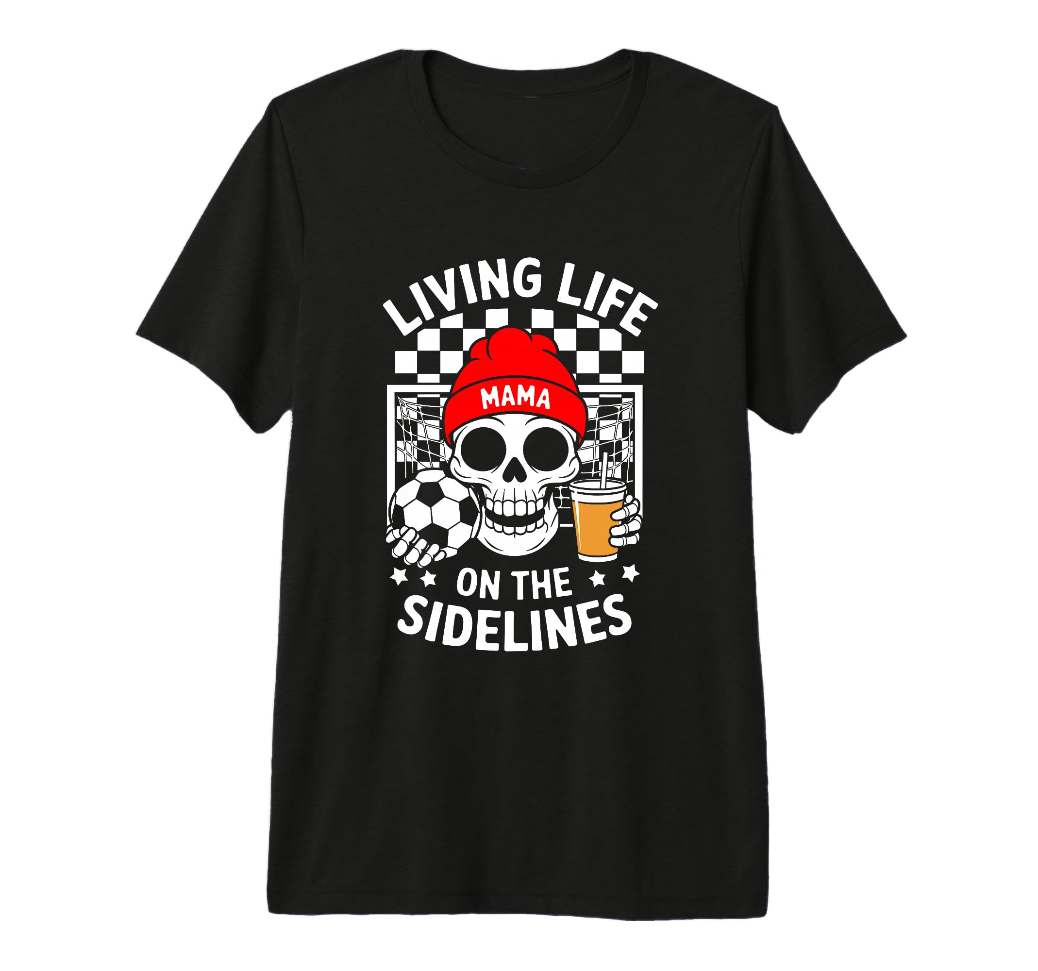 Living Life Sidelines Mama Tri Blend T-Shirt - Unique Graphic for Adults - T-Shirt, Sweatshirt, Hoodie