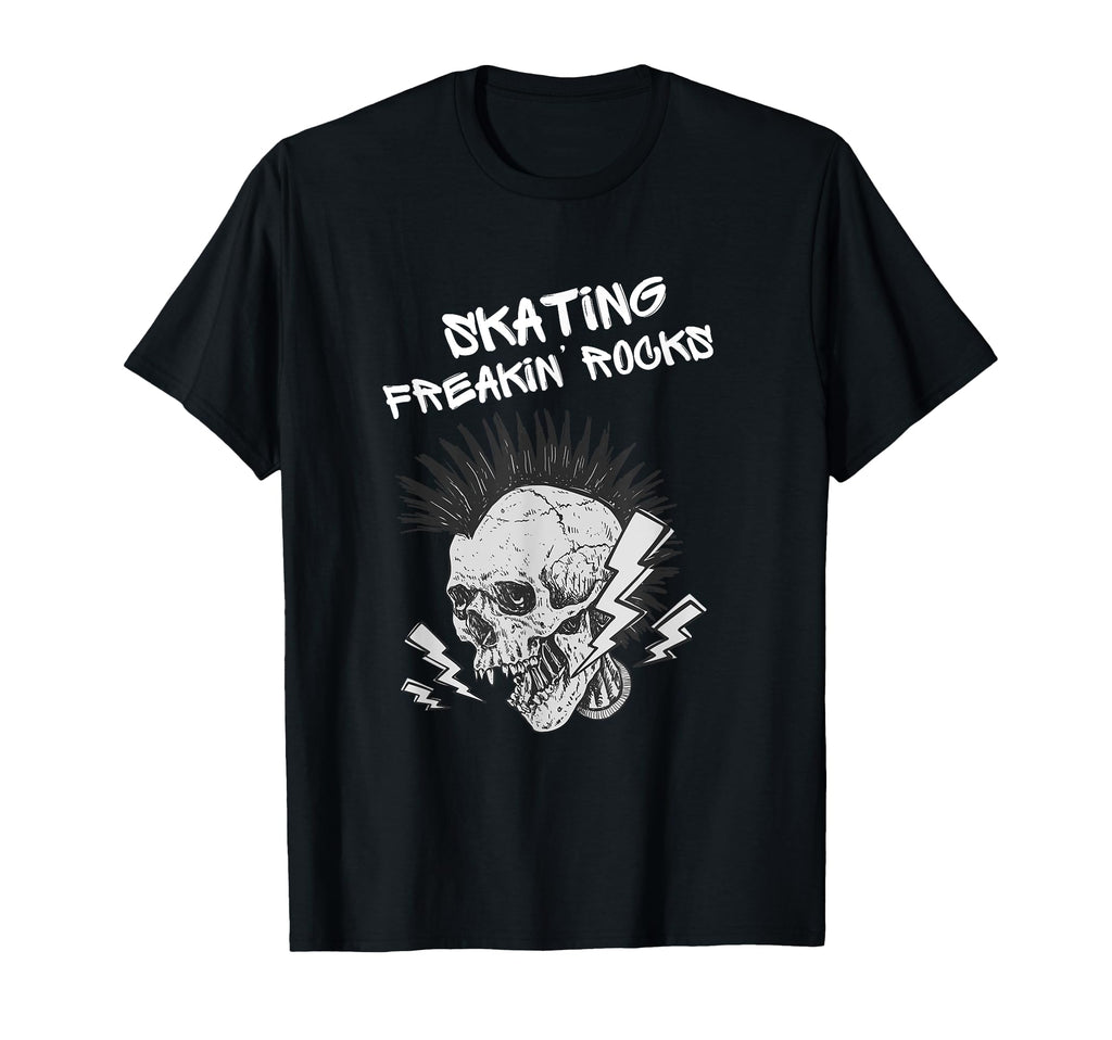 Skating Rocks Roller Skate Skateboard T-Shirt - Graphic Print for Adults - T-Shirt, Sweatshirt, Hoodie