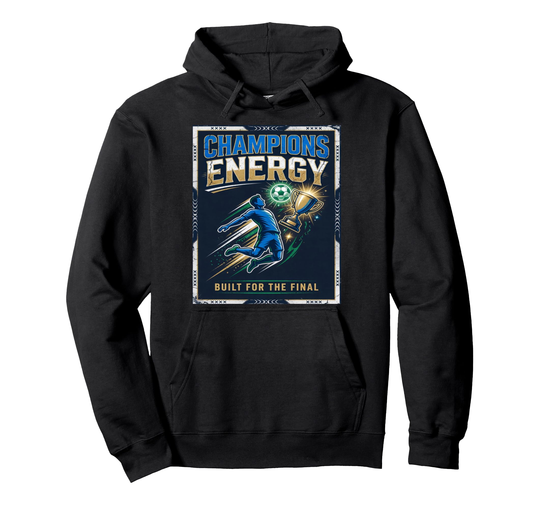 Jfootball Soccer Champions Hoodie - Unique Graphic Unisex - T-Shirt, Sweatshirt, Hoodie