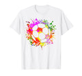 Soccer Ball Watercolor Paint Splashes T-Shirt - Trendy Graphic Unisex - T-Shirt, Sweatshirt, Hoodie