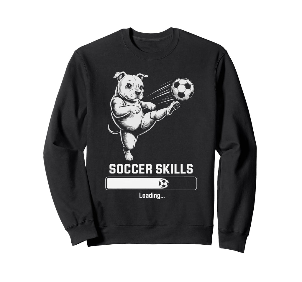Soccer Pug Skills Loading Dog Sweatshirt - Casual Everyday Wear Unisex - T-Shirt, Sweatshirt, Hoodie