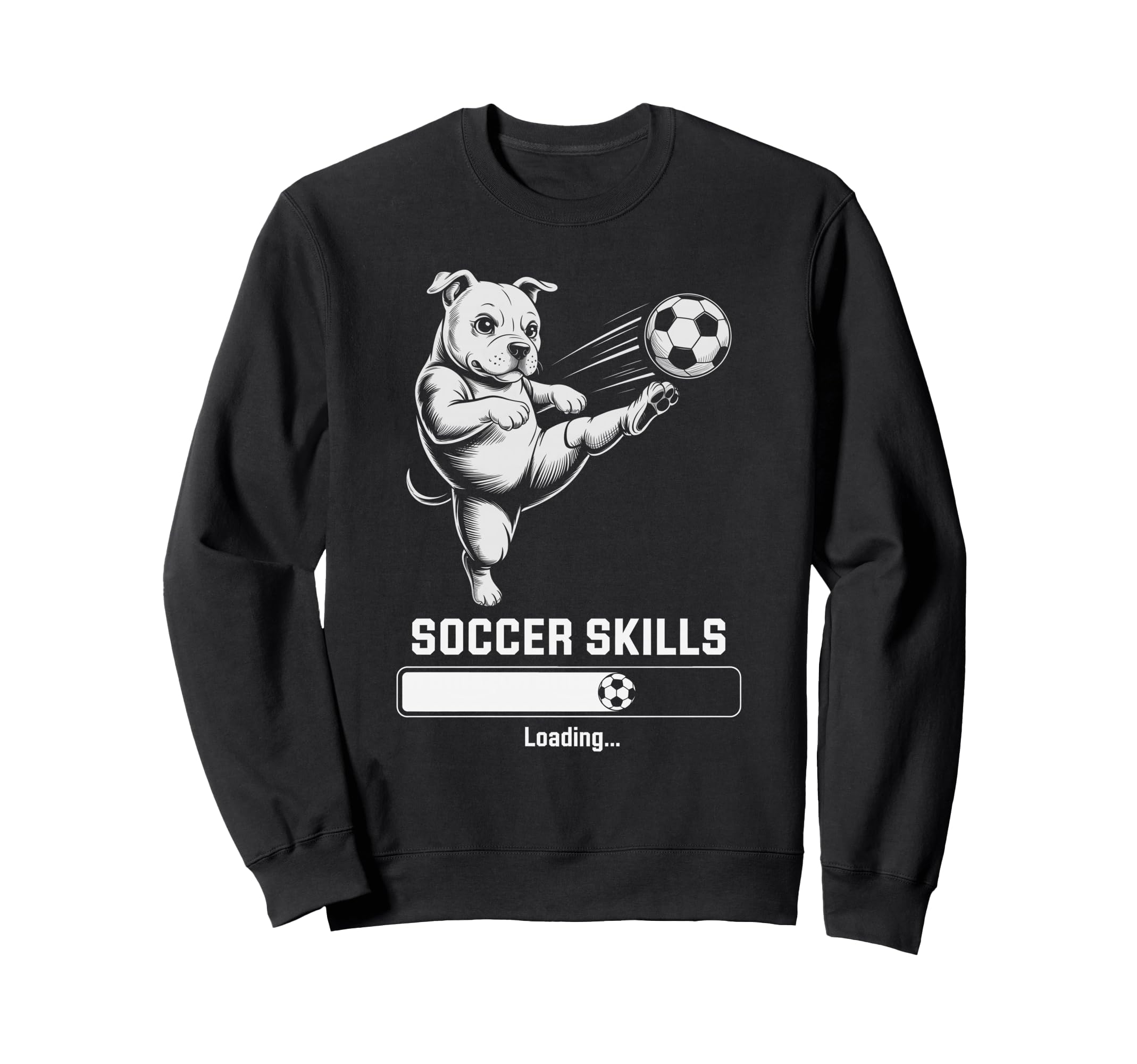 Soccer Pug Skills Loading Dog Sweatshirt - Casual Everyday Wear Unisex - T-Shirt, Sweatshirt, Hoodie