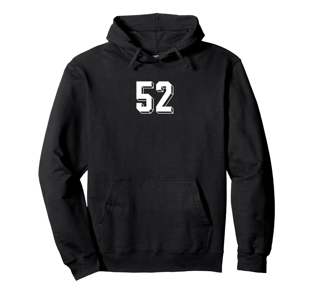 Number 52 80S 90S Soccer Team Jersey Hoodie - Fun Novelty Design Unisex - T-Shirt, Sweatshirt, Hoodie