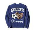 Soccer Granny Heart Leopard Mom Sweatshirt - Unique Graphic Men Women - T-Shirt, Sweatshirt, Hoodie