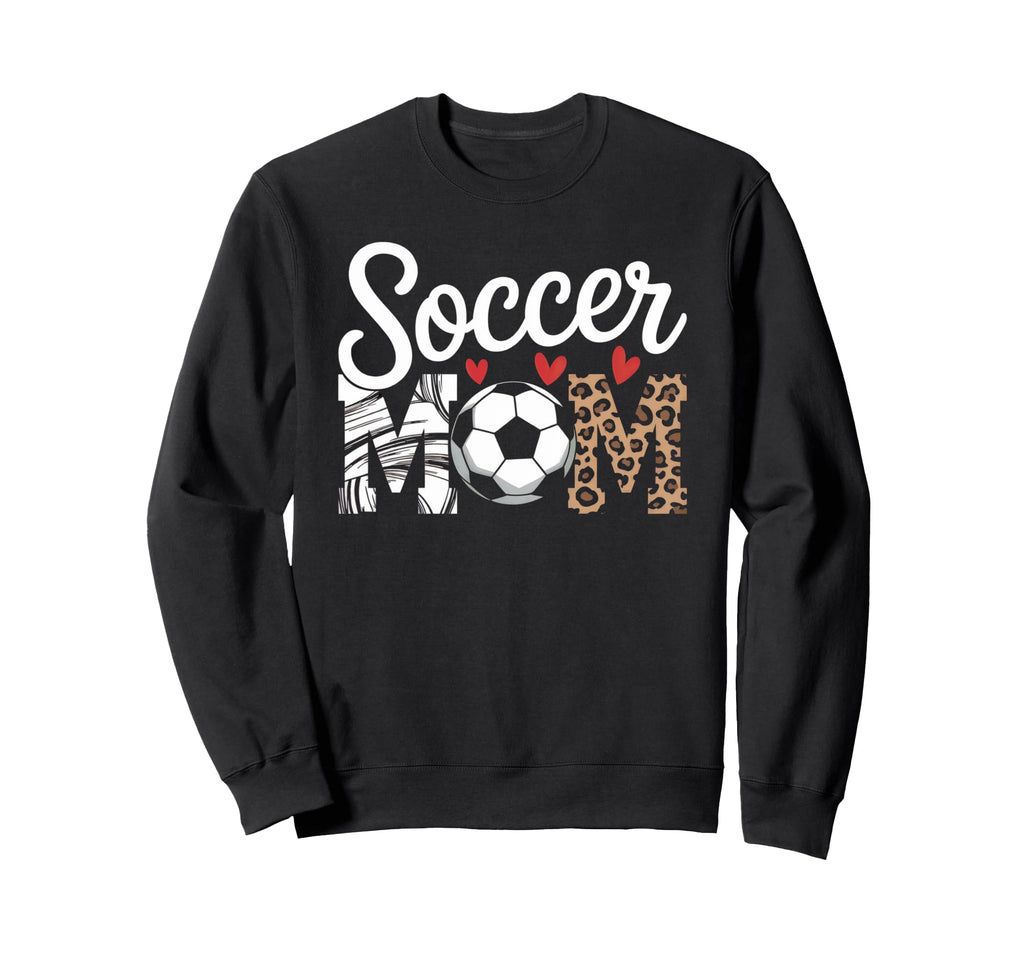 Soccer Mom Ball And Patterned Sweatshirt - Casual Everyday Wear Unisex - T-Shirt, Sweatshirt, Hoodie