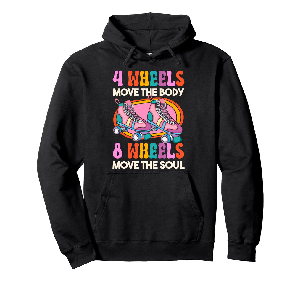 Roller Skating Skate 1970S 4 Wheels Hoodie - Aesthetic Graphic for Adults - T-Shirt, Sweatshirt, Hoodie