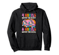 Roller Skating Skate 1970S 4 Wheels Hoodie - Aesthetic Graphic for Adults - T-Shirt, Sweatshirt, Hoodie