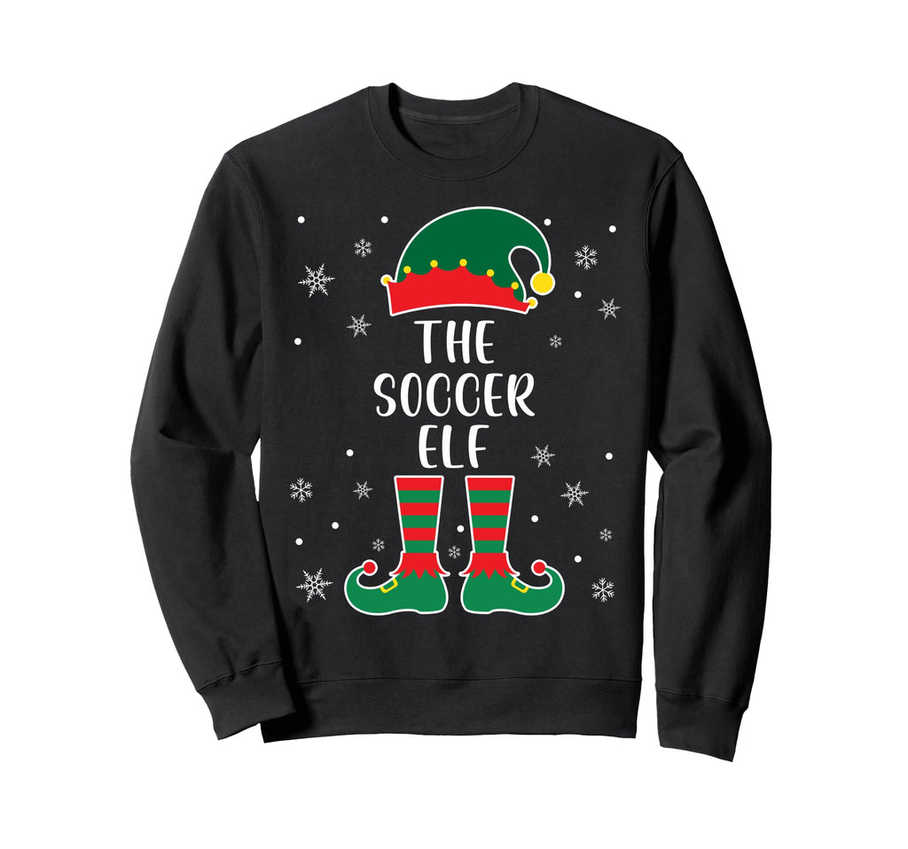 Soccer Elf Family Matching Soccer Sweatshirt - Casual Everyday Wear Unisex - T-Shirt, Sweatshirt, Hoodie