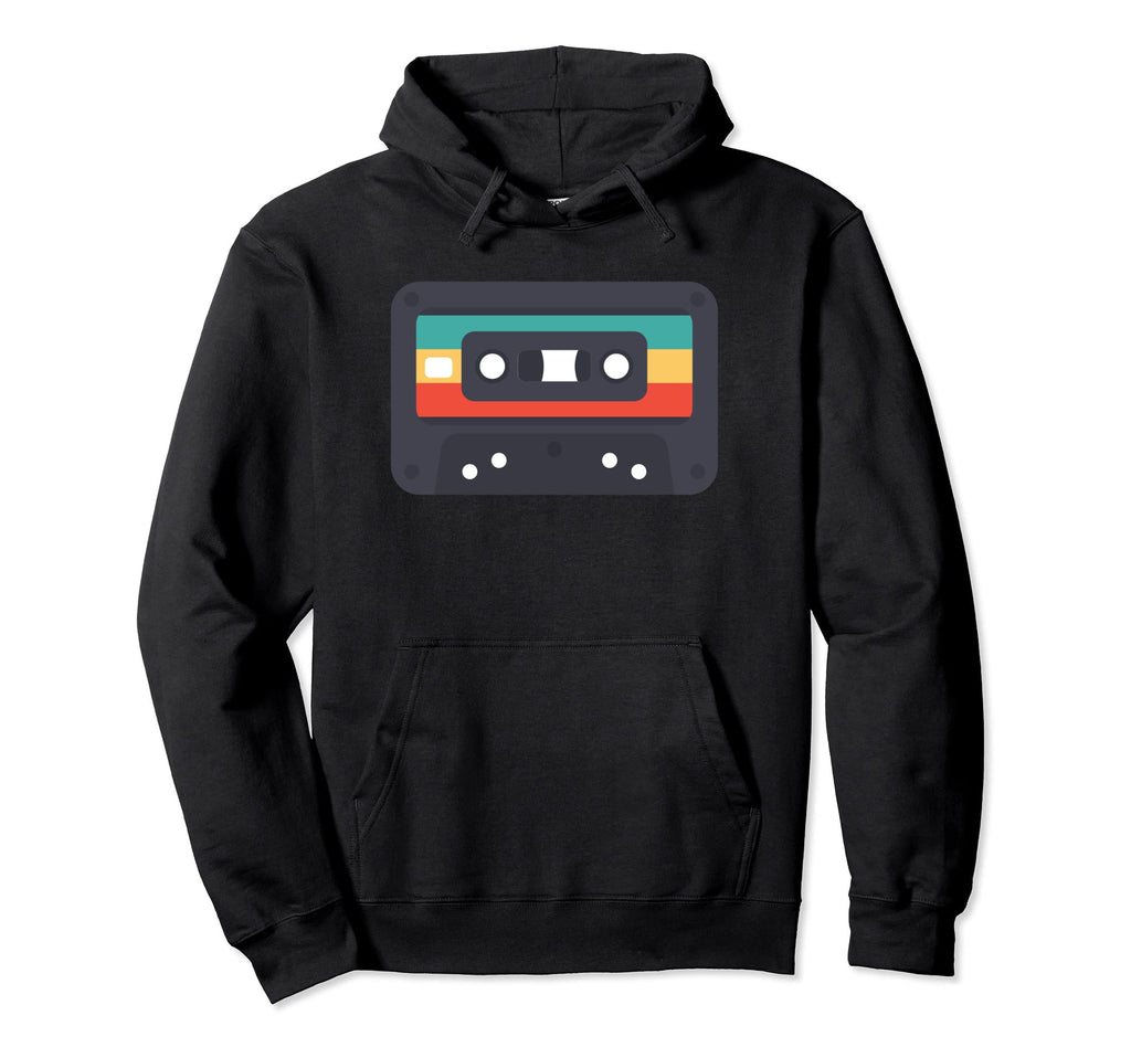 80S Sign Cassette Old School Rap Tape Hoodie - Novelty Apparel for Adults - T-Shirt, Sweatshirt, Hoodie