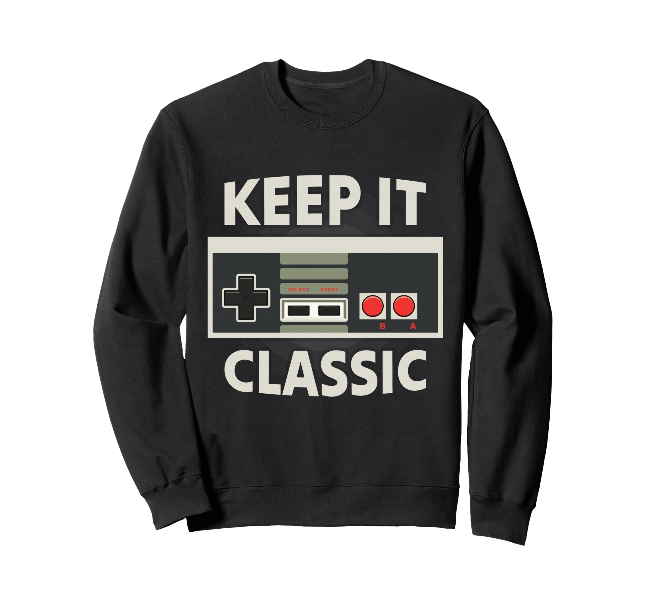 Video Game Controller Evolution 80S Sweatshirt - Graphic Print for Adults - T-Shirt, Sweatshirt, Hoodie
