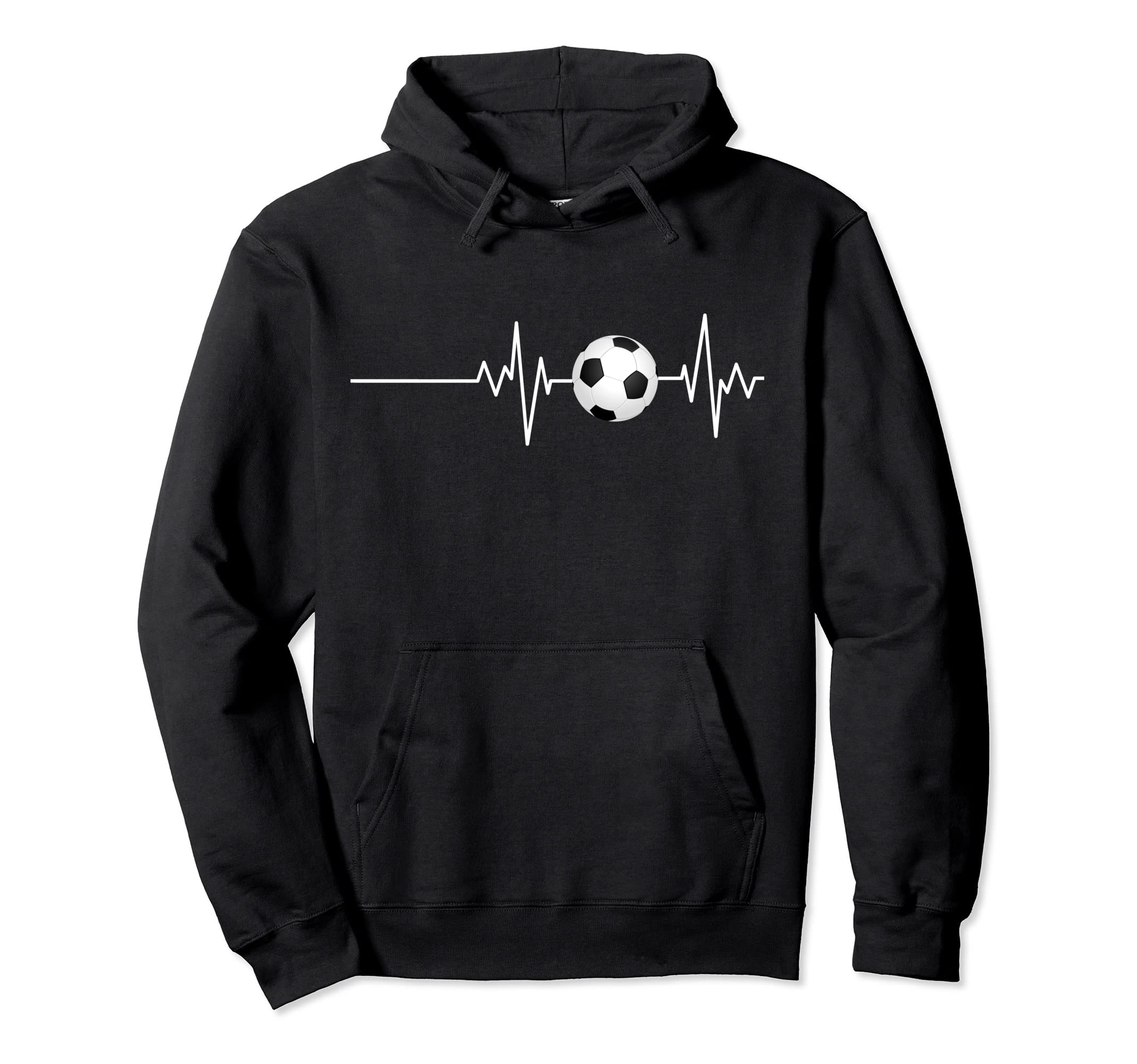 Soccer Heartbeat Soccer Player Hoodie - Casual Everyday Wear for Adults - T-Shirt, Sweatshirt, Hoodie