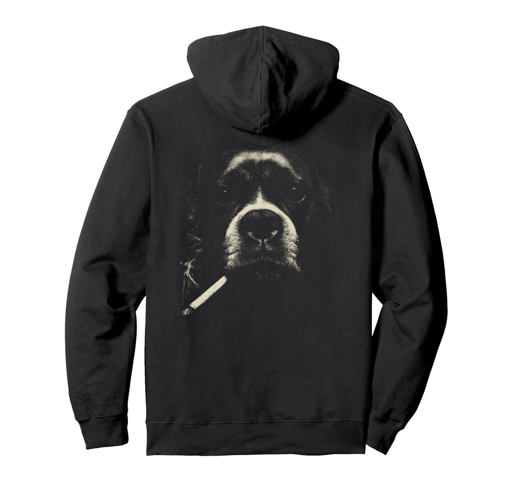 Boxer Smoking Cigarette Grunge Meme Hoodie - Fun Novelty Design for Adults - T-Shirt, Sweatshirt, Hoodie