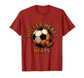 Soccer Heart Beats Passionate Football T-Shirt - Graphic Print Men Women - T-Shirt, Sweatshirt, Hoodie
