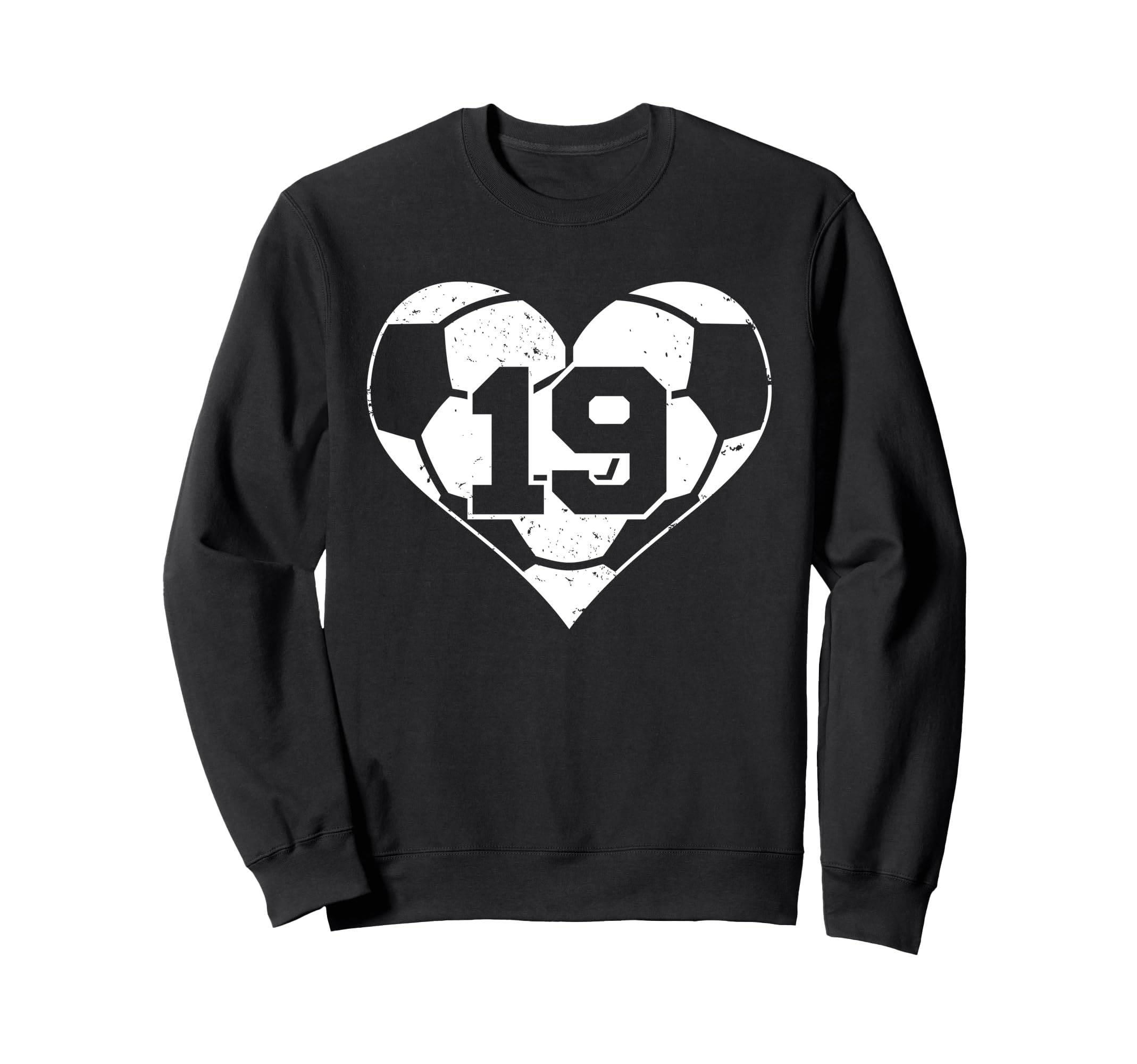 Soccer Number 19 Jersey Funny Sweatshirt - Novelty Apparel for Adults - T-Shirt, Sweatshirt, Hoodie