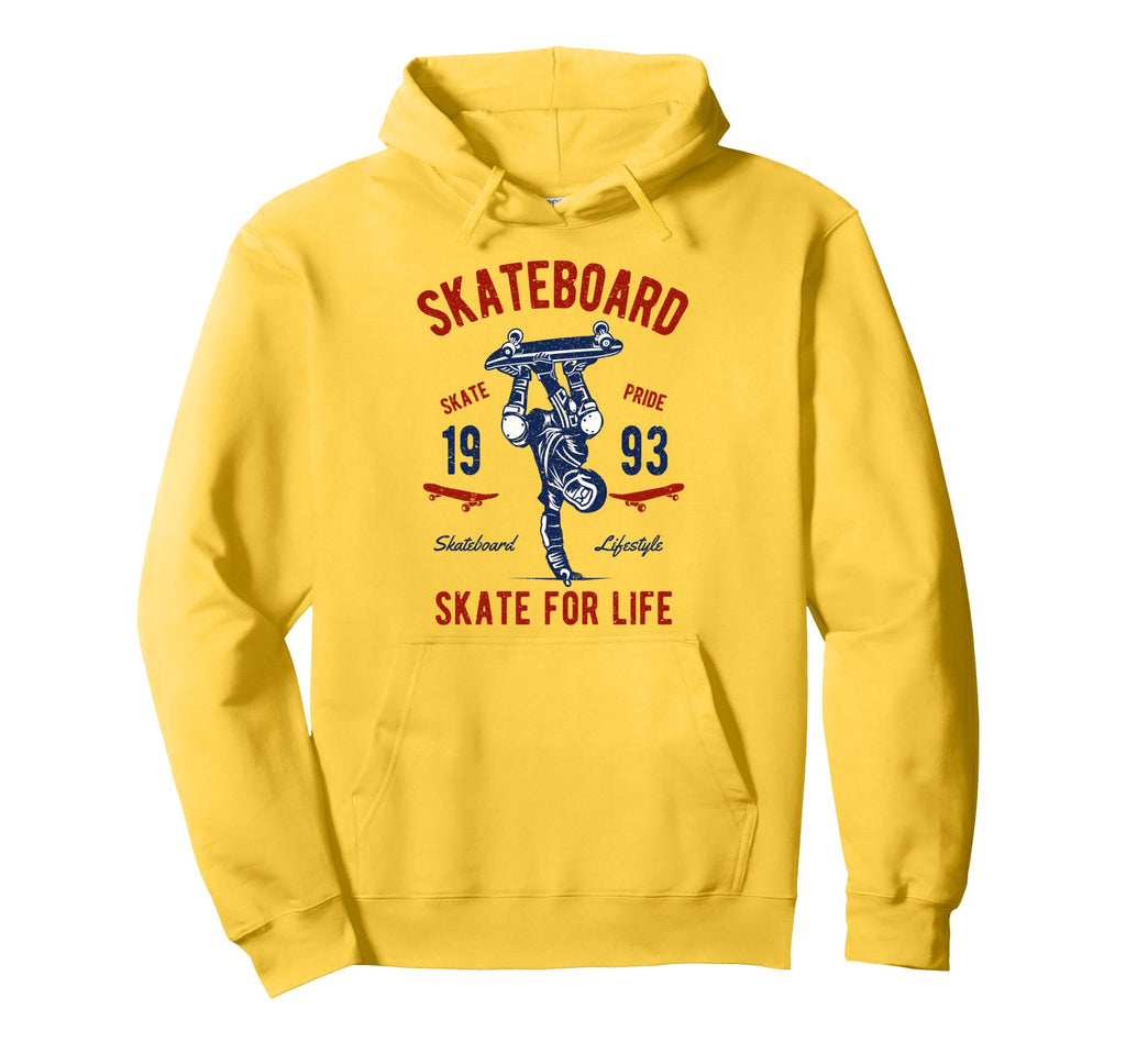 Distressed Skateboard Skater Hoodie - Aesthetic Graphic Unisex - T-Shirt, Sweatshirt, Hoodie
