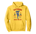 Distressed Skateboard Skater Hoodie - Aesthetic Graphic Unisex - T-Shirt, Sweatshirt, Hoodie