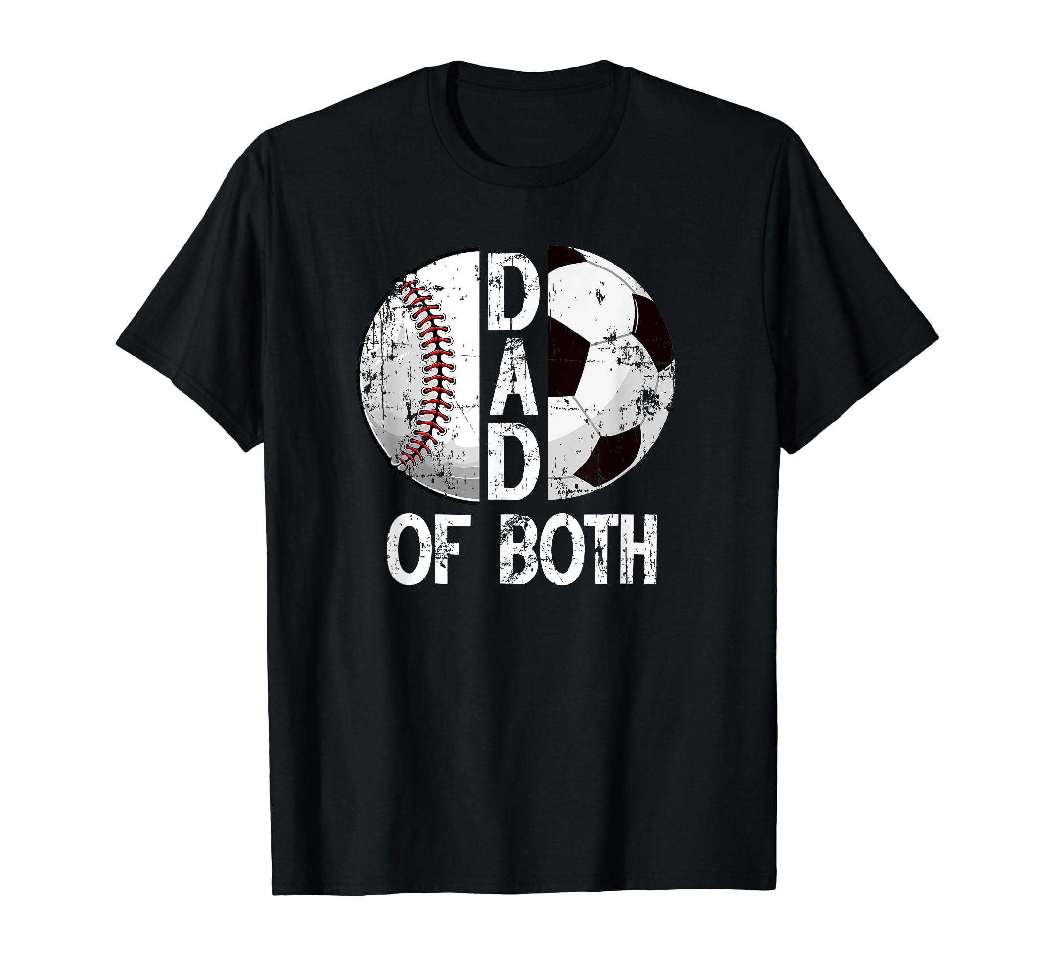 Dad Both Baseball Soccer Dad Soccer T-Shirt - Minimalist Print Unisex - T-Shirt, Sweatshirt, Hoodie