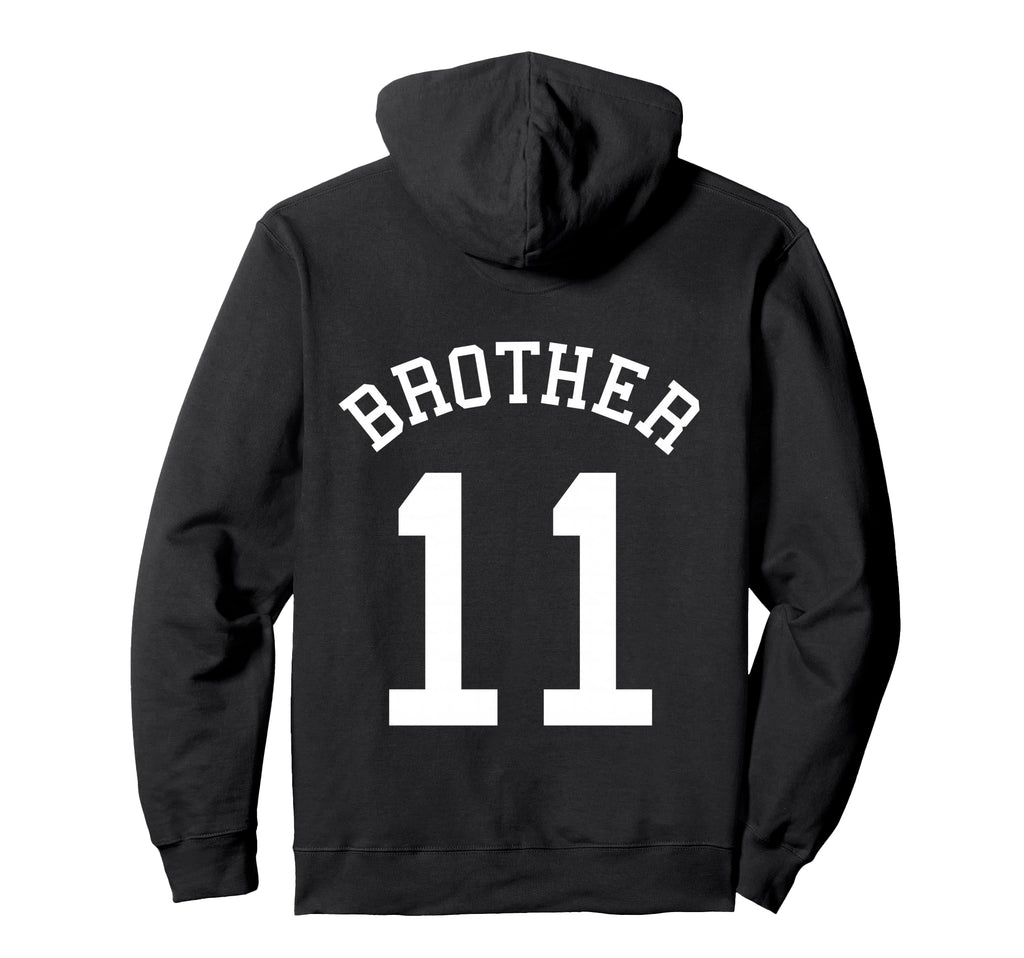 Brother Team Uniform No 11 Handball Hoodie - Trendy Graphic Men Women - T-Shirt, Sweatshirt, Hoodie