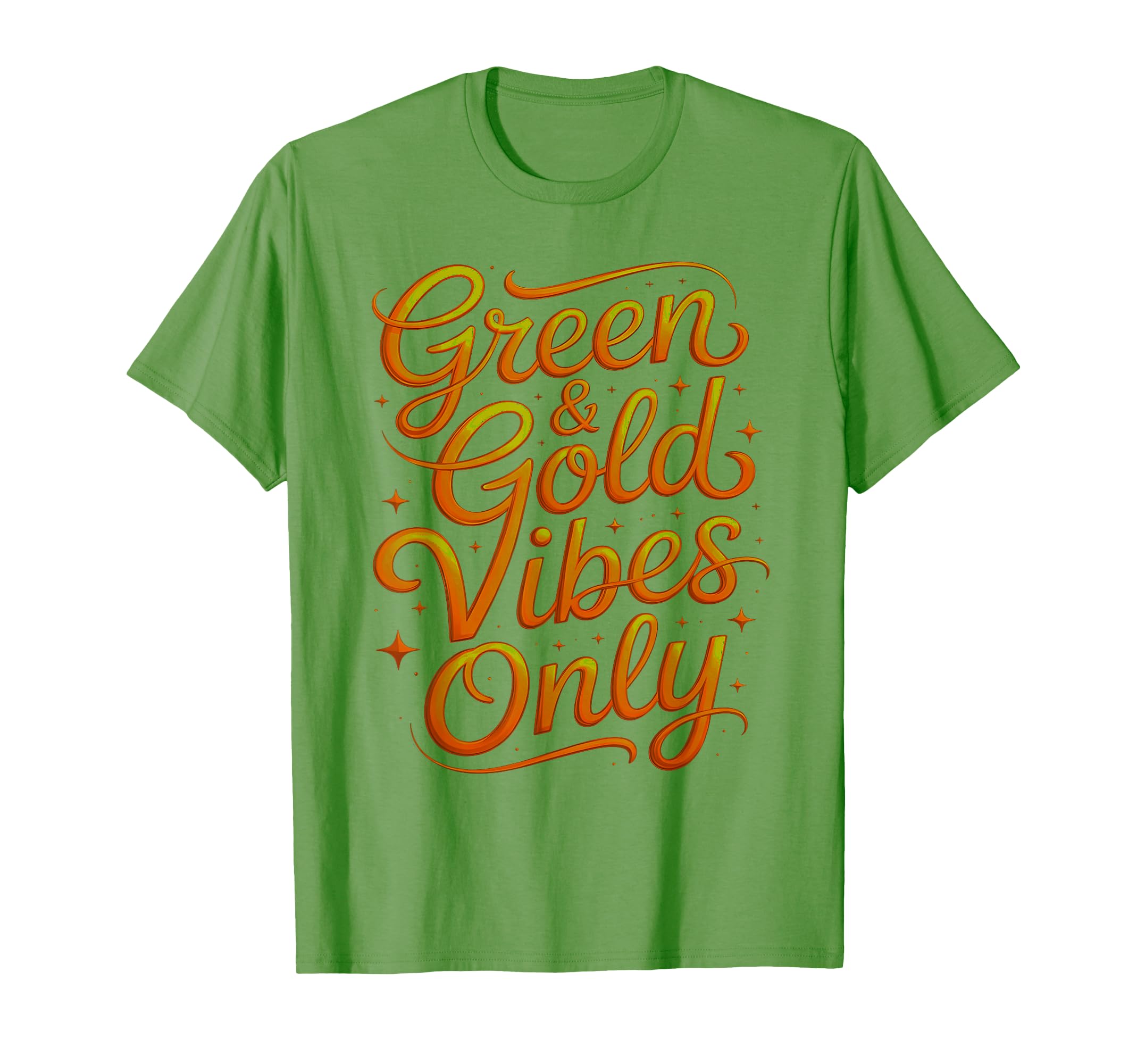 Winners Wear Green Gold Vibes T-Shirt - Casual Everyday Wear for Adults - T-Shirt, Sweatshirt, Hoodie