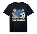 Peace Love Soccer Lover Outfit T-Shirt - Streetwear Style Men Women - T-Shirt, Sweatshirt, Hoodie