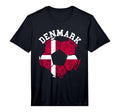 Danish Pride Denmark Soccer Team Ball T-Shirt - Novelty Apparel Unisex - T-Shirt, Sweatshirt, Hoodie