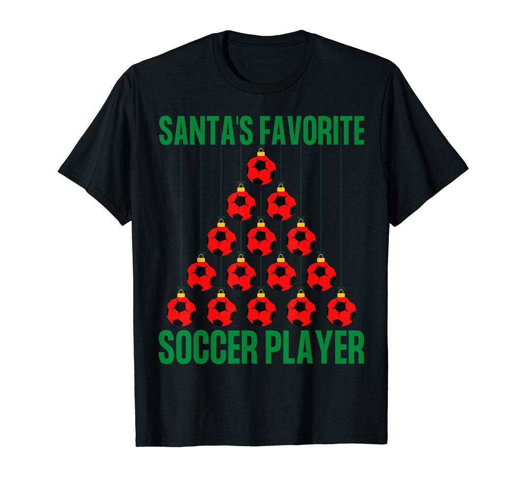 Santas Favorite Soccer Player Ugly T-Shirt - Aesthetic Graphic for Adults - T-Shirt, Sweatshirt, Hoodie