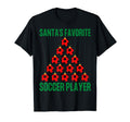 Santas Favorite Soccer Player Ugly T-Shirt - Aesthetic Graphic for Adults - T-Shirt, Sweatshirt, Hoodie