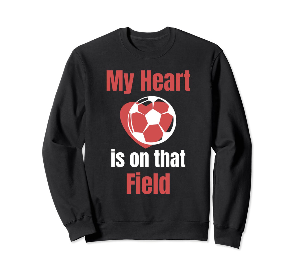 My Heart Is That Field Soccer Player Sweatshirt - Minimalist Print Unisex - T-Shirt, Sweatshirt, Hoodie