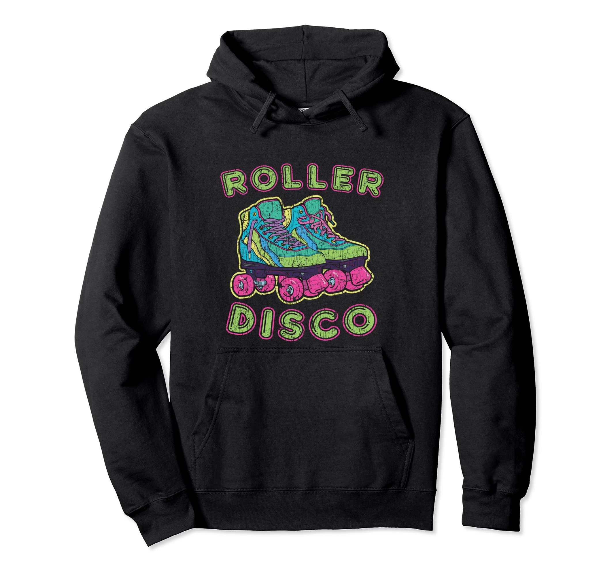Roller Skates Disco 70S 80S 90S Costume Hoodie - Trendy Graphic Men Women - T-Shirt, Sweatshirt, Hoodie