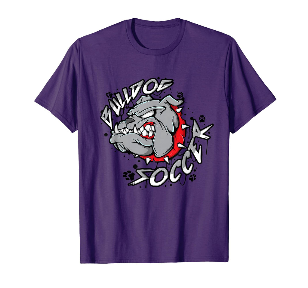 English Bulldog Pawprint Spirit T-Shirt - Fun Novelty Design for Adults - T-Shirt, Sweatshirt, Hoodie