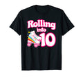Skate Party 10Th Birthday Roller T-Shirt - Trendy Graphic Men Women - T-Shirt, Sweatshirt, Hoodie