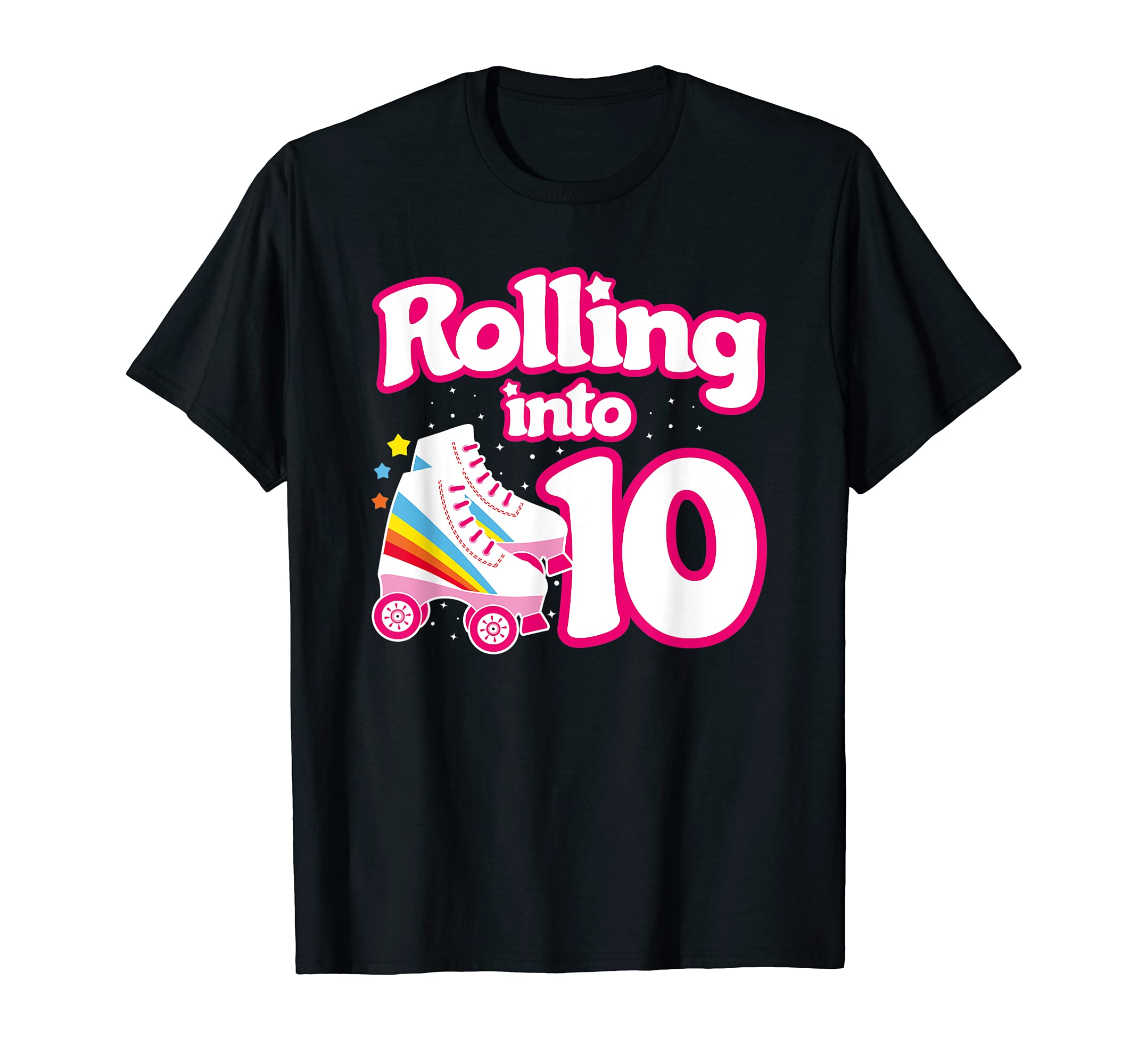 Skate Party 10Th Birthday Roller T-Shirt - Trendy Graphic Men Women - T-Shirt, Sweatshirt, Hoodie