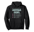 Soccer Mom No Sleep No Money No Life Hoodie - Minimalist Print Men Women - T-Shirt, Sweatshirt, Hoodie