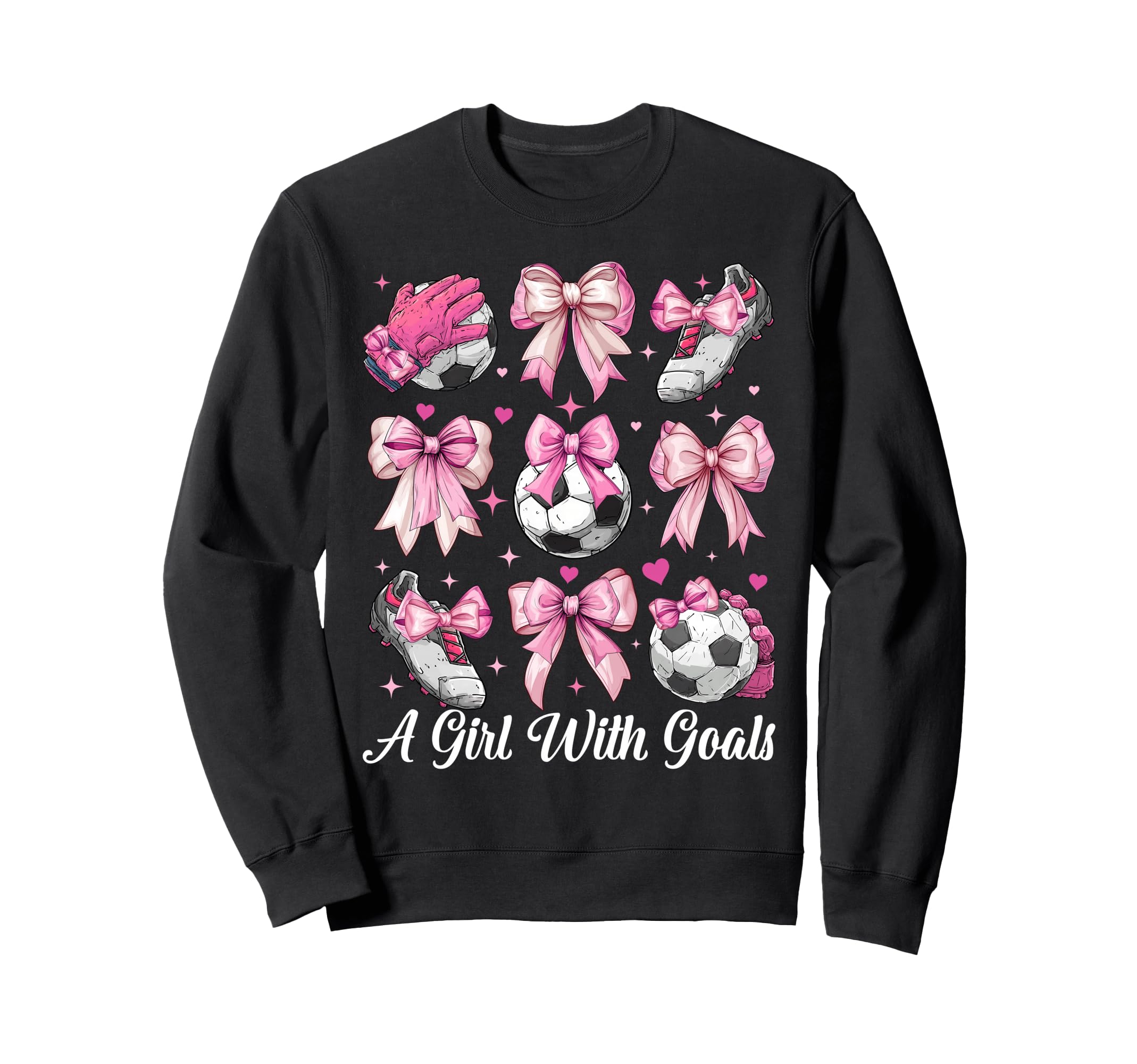 Soccer Player Soccer Coquette Bow Sweatshirt - Unique Graphic Men Women - T-Shirt, Sweatshirt, Hoodie