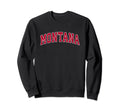 Montana Mt Sports Red Sweatshirt - Custom Art Print Men Women - T-Shirt, Sweatshirt, Hoodie