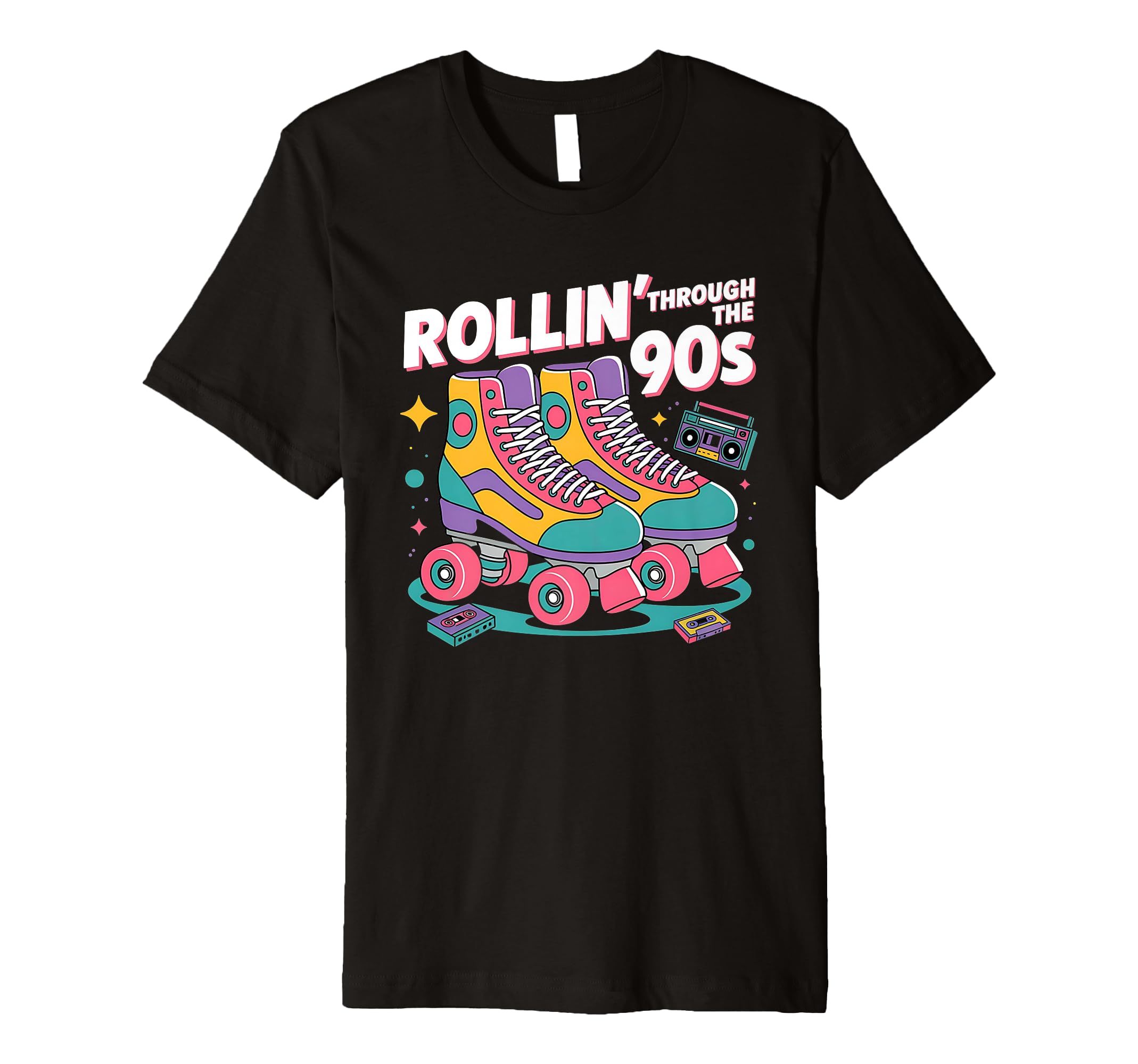 Roller Skate Roller Skating 90S T-Shirt - Novelty Apparel for Adults - T-Shirt, Sweatshirt, Hoodie