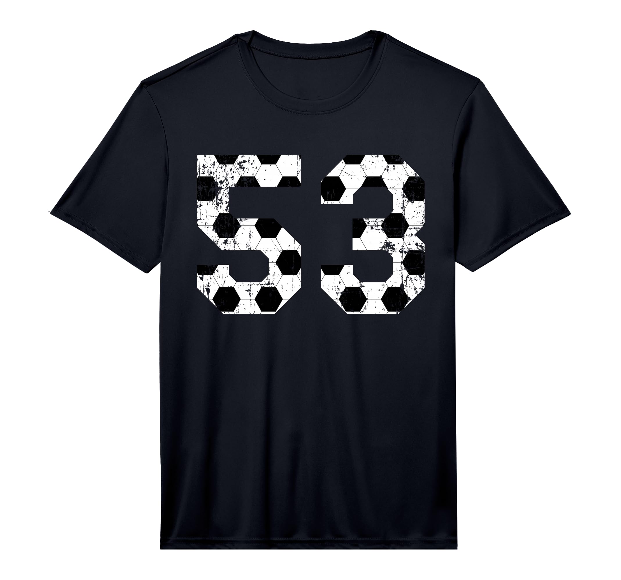 Soccer 53 Jersey Number Performance T-Shirt - Casual Everyday Wear Unisex - T-Shirt, Sweatshirt, Hoodie
