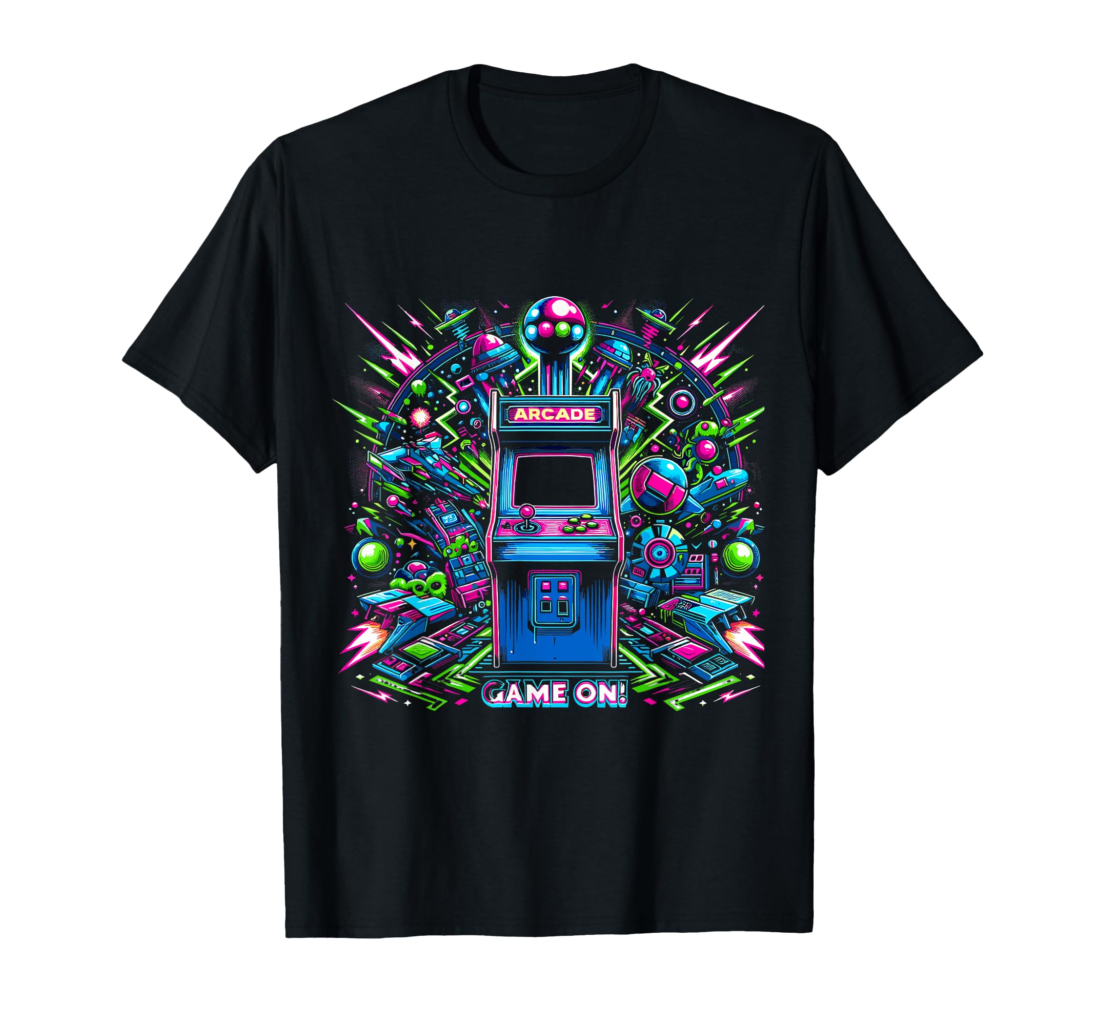 Arcade Blast Gameon Extravaganza T-Shirt - Casual Everyday Wear Unisex - T-Shirt, Sweatshirt, Hoodie