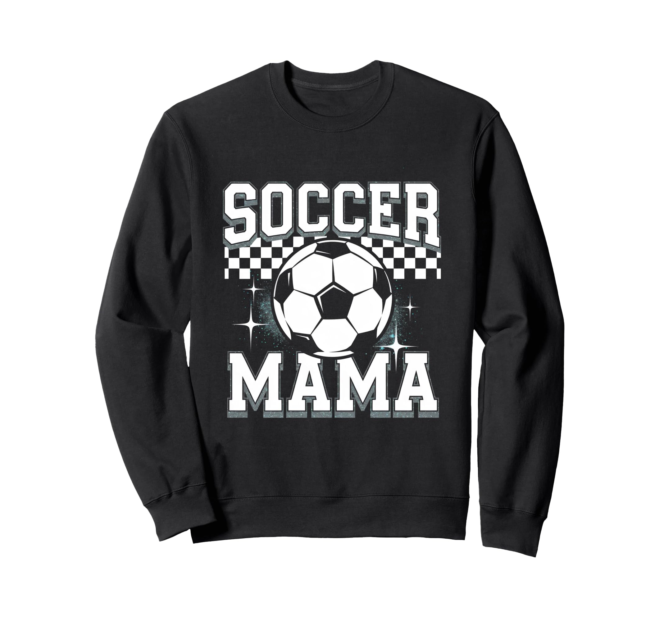 Soccer Mama Sport Checkered Soccer Sweatshirt - Aesthetic Graphic Unisex - T-Shirt, Sweatshirt, Hoodie