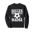 Soccer Mama Sport Checkered Sweatshirt - Casual Everyday Wear for Adults - T-Shirt, Sweatshirt, Hoodie
