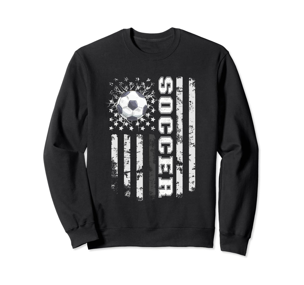 Soccer Usa Us Flag Soccer Coach Sweatshirt - Trendy Graphic for Adults - T-Shirt, Sweatshirt, Hoodie