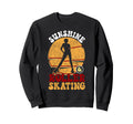 Roller Skating Skate 1970S Sunshine Sweatshirt - Graphic Print for Adults - T-Shirt, Sweatshirt, Hoodie