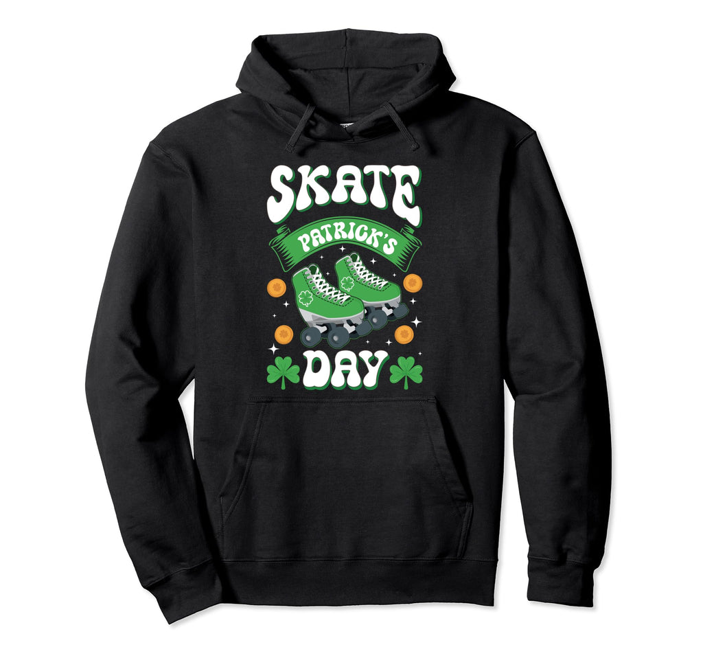 70S Roller Skates St Patricks Day Hoodie - Novelty Apparel for Adults - T-Shirt, Sweatshirt, Hoodie