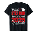 Proud Step Mom Class 2025 Graduate T-Shirt - Custom Art Print Unisex - T-Shirt, Sweatshirt, Hoodie
