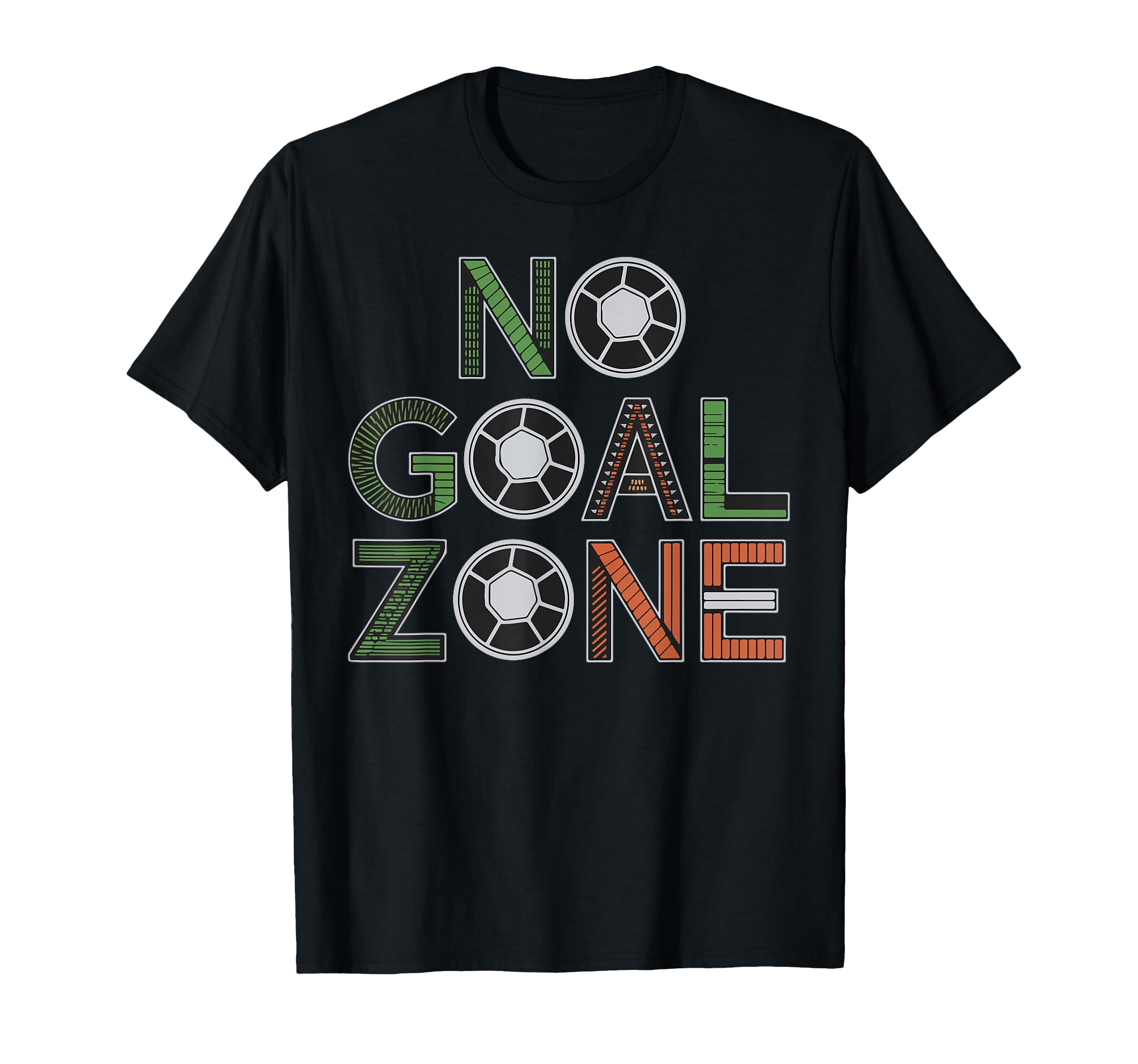 No Goal Zone Soccer Goals Goalkeeper T-Shirt - Minimalist Print for Adults - T-Shirt, Sweatshirt, Hoodie