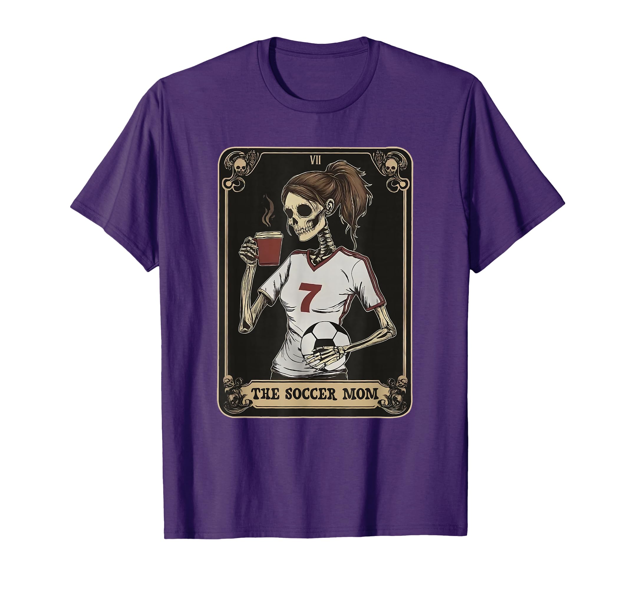 Soccer Mom Skeleton Tarot Card T-Shirt - Aesthetic Graphic for Adults - T-Shirt, Sweatshirt, Hoodie