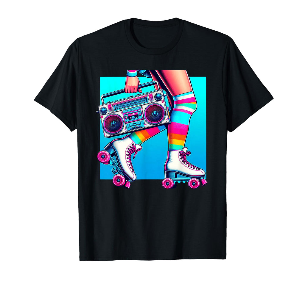 Rollerskates Funny 80S Roller Disco T-Shirt - Graphic Print for Adults - T-Shirt, Sweatshirt, Hoodie