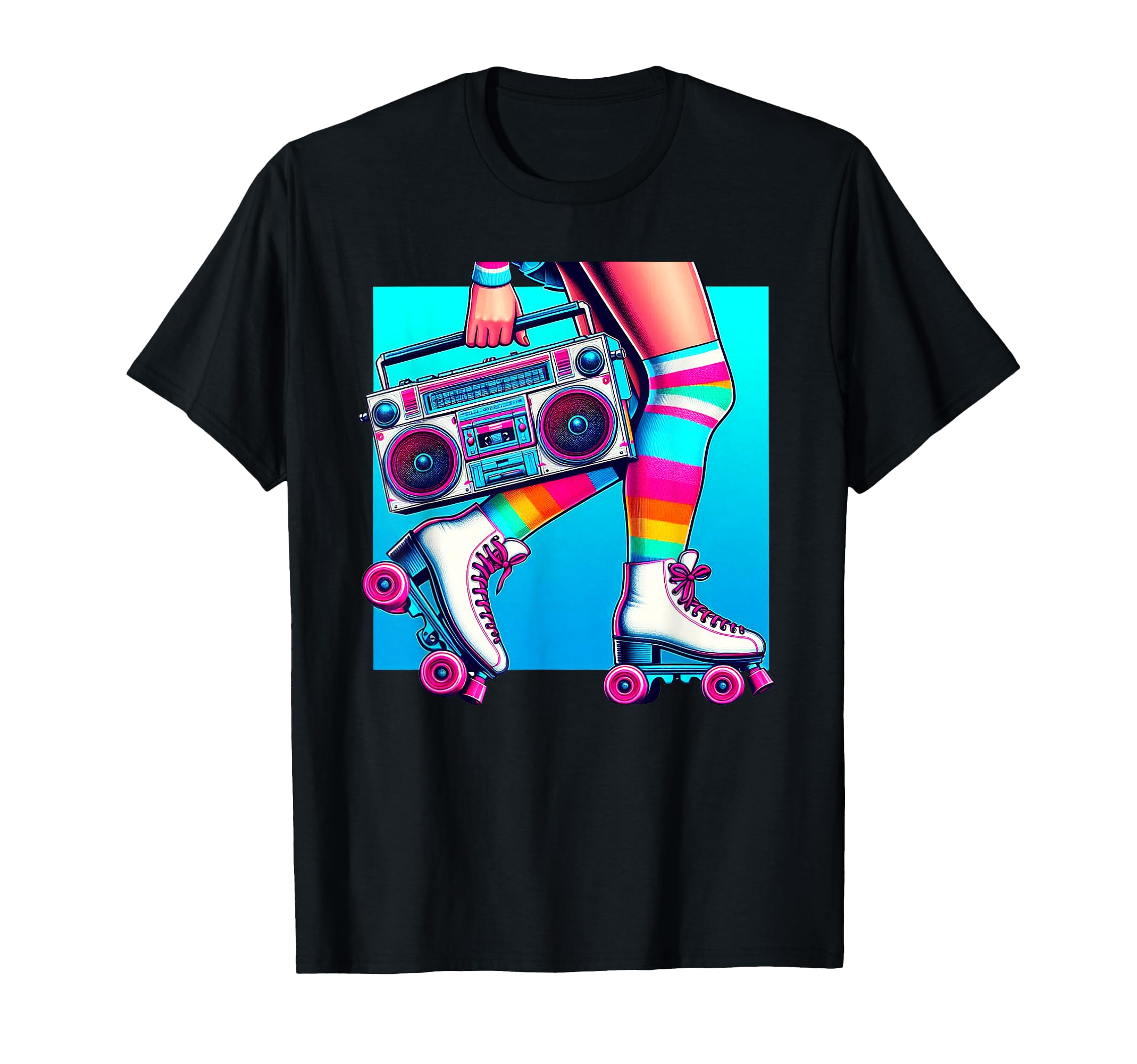 Rollerskates Funny 80S Roller Disco T-Shirt - Graphic Print for Adults - T-Shirt, Sweatshirt, Hoodie